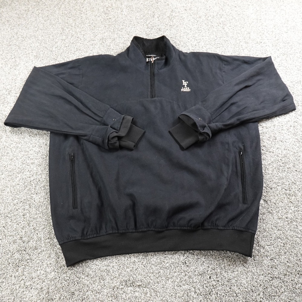 Zero Restriction Jacket Mens XL Black Herringbone Microsuede Bomber Zip Golf Dad